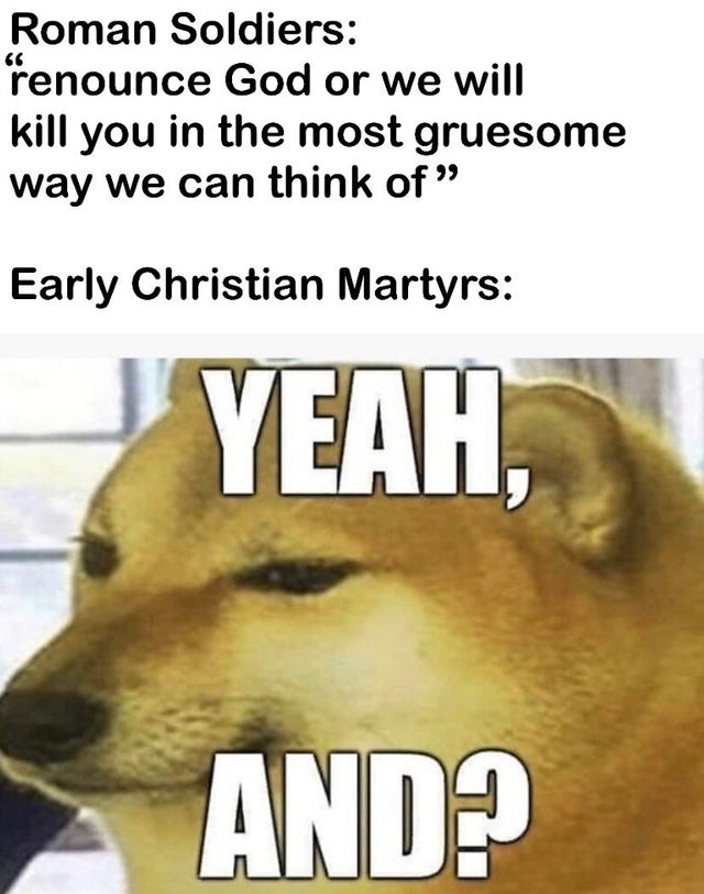 Romans vs. Christian martyrs